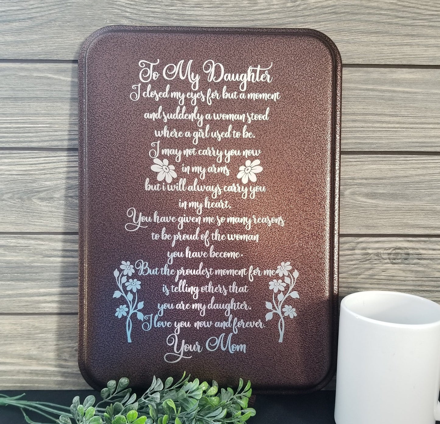to my daughter cake pan
