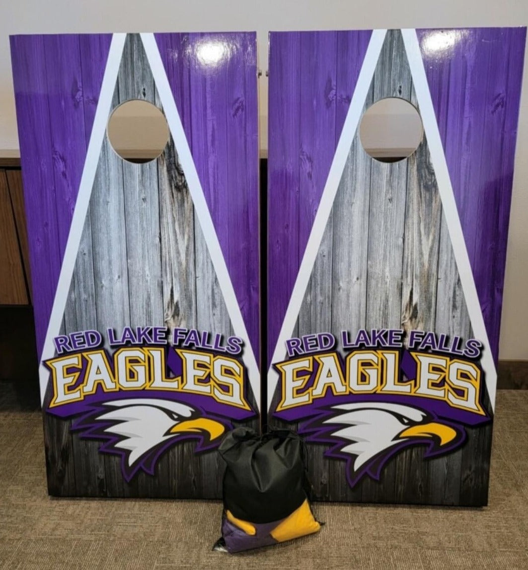 Cornhole Sets made with vinyl wrap: Your Design, Your Style, Your Game