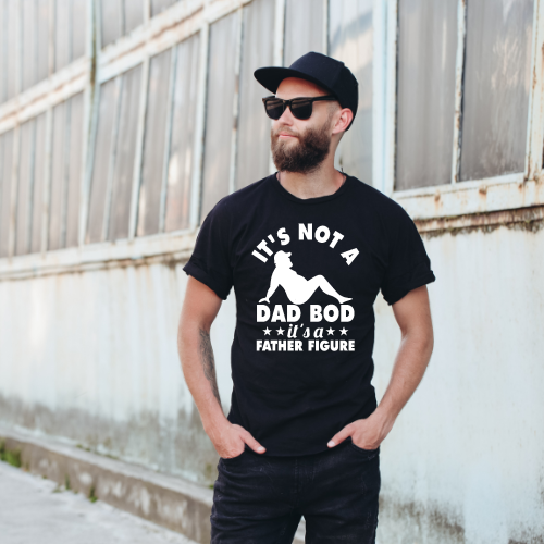 "Father Figure T-Shirt - Embrace the Dad Bod with Style!"