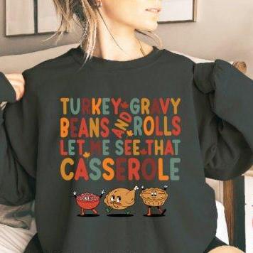 Turkey Gravy Beans and Rolls Thanksgiving