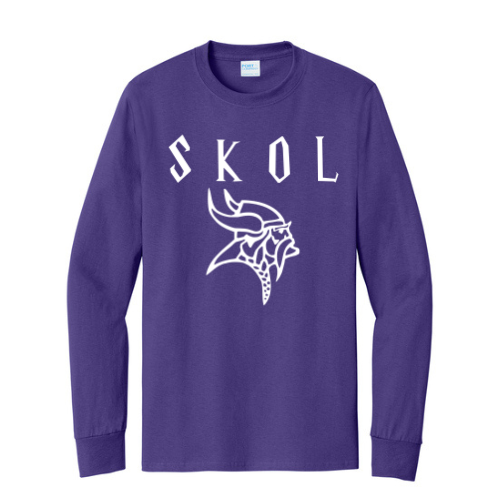 SKOL Nordic Viking Head Shirt | Short or Long Sleeve