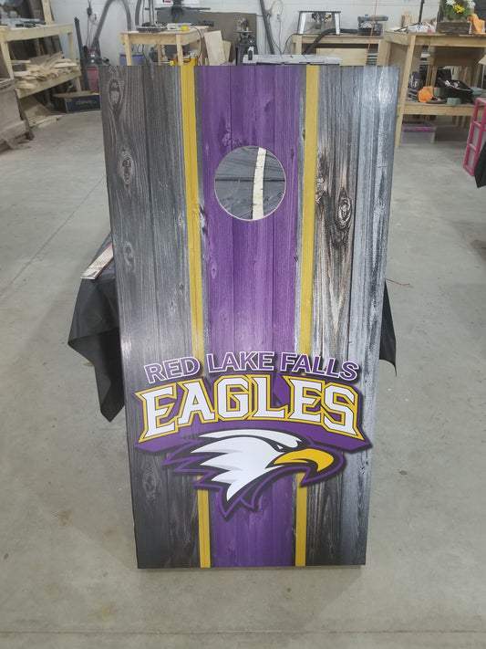 Cornhole Sets made with vinyl wrap: Your Design, Your Style, Your Game