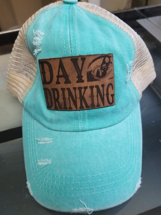 Day Drinking leather patch