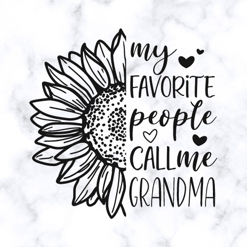 "My Favorite People Call Me GRANDMA" T-Shirt - Perfect Mother's Day or Grandma Gift
