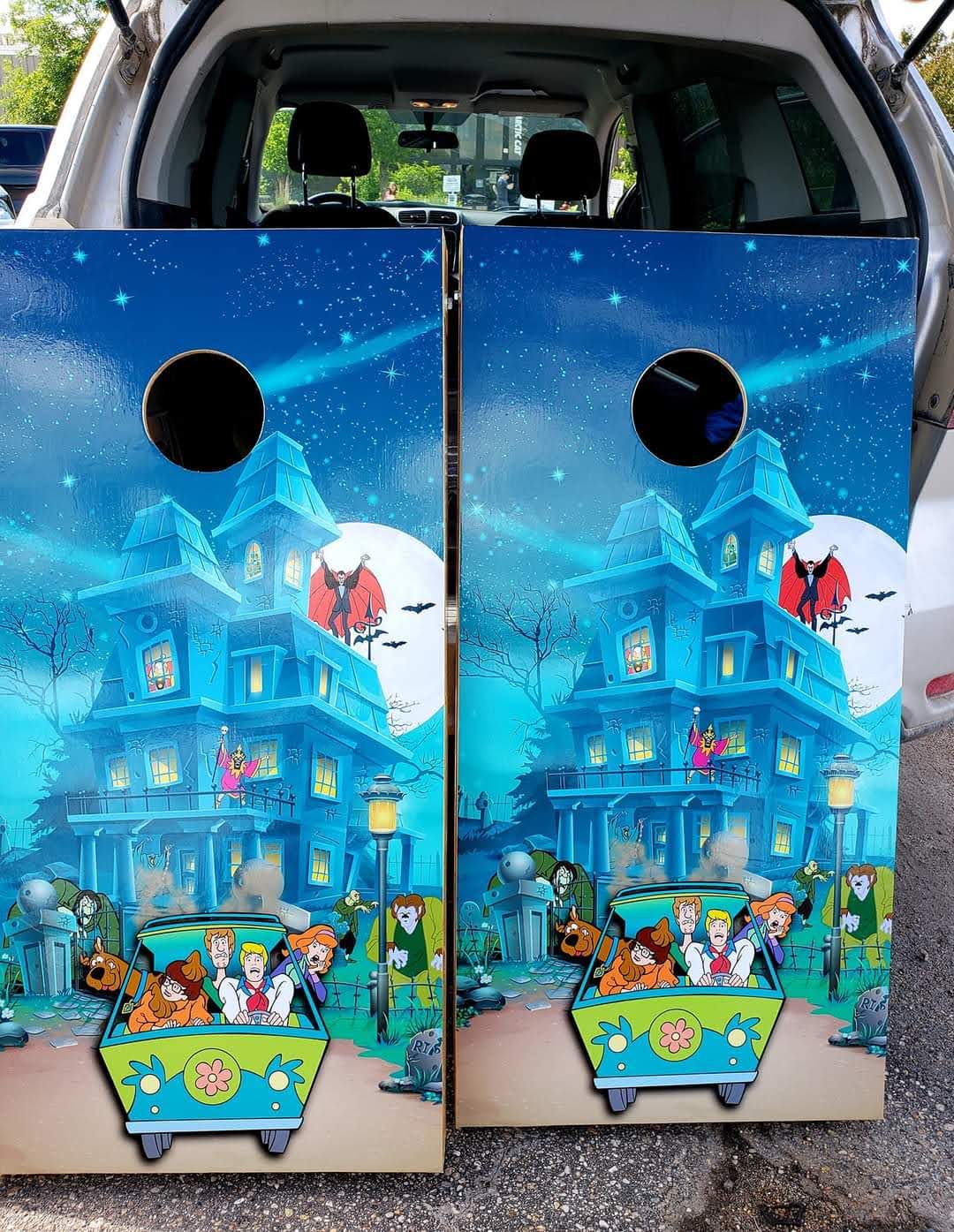Cornhole Sets made with vinyl wrap: Your Design, Your Style, Your Game