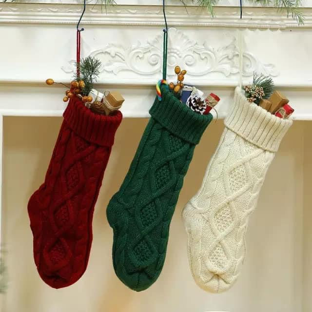 Handmade Crocheted Christmas Stocking