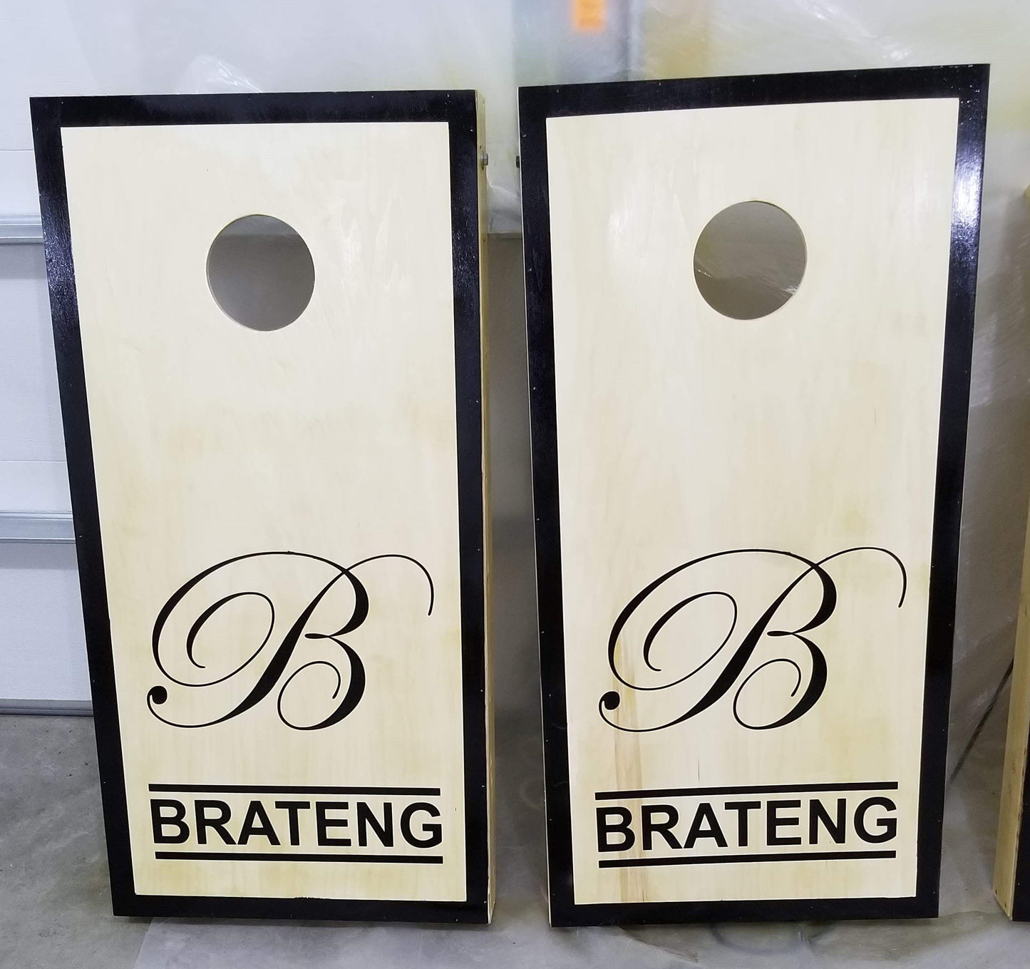 Monogram cornhole sets