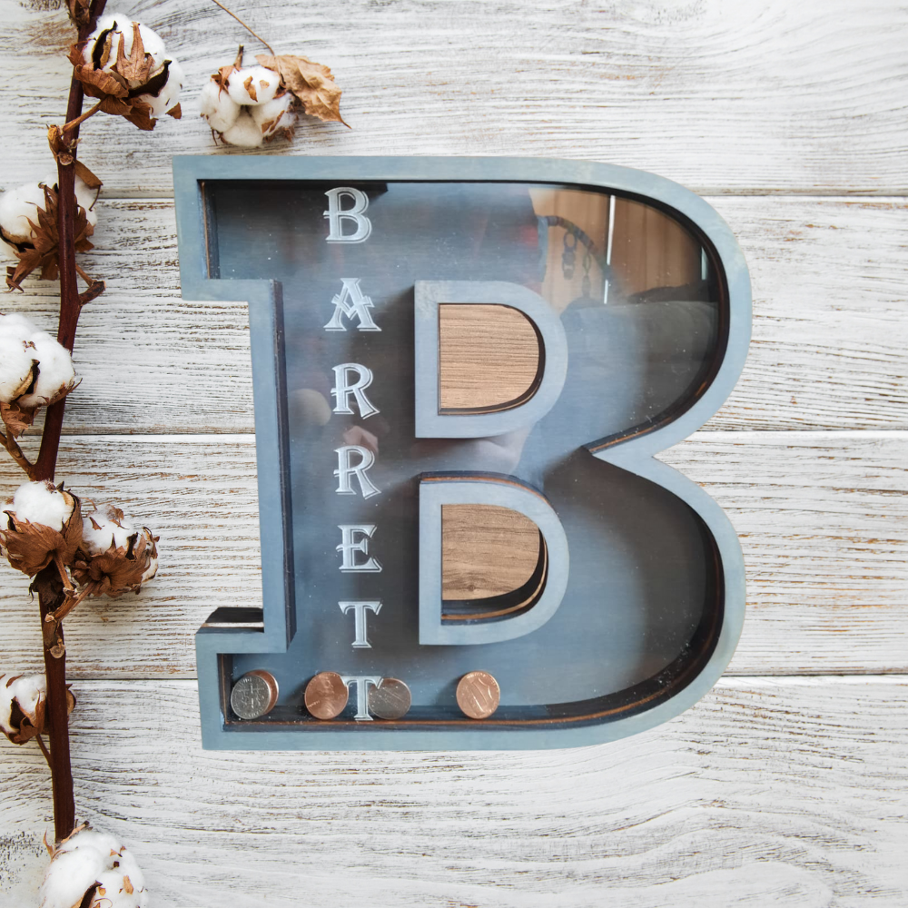 Personalized Letter Piggy Banks