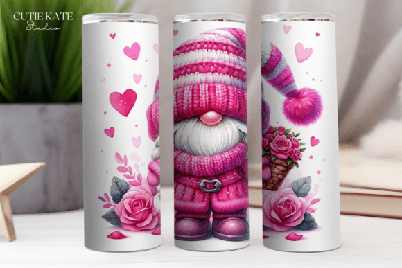 Valentine's Gnome Tumbler