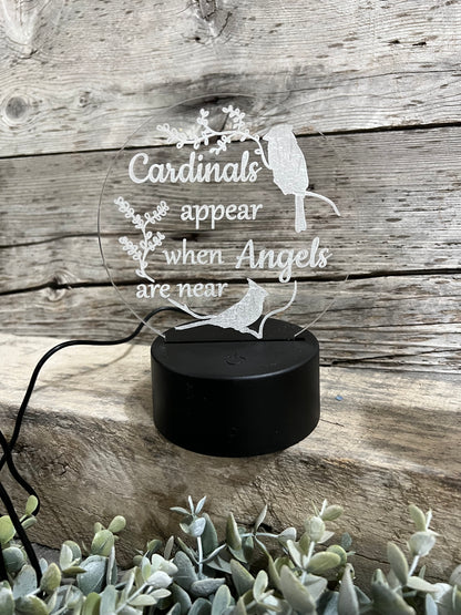 Laser-Engraved Memorial with Multi-Colored LED Illumination