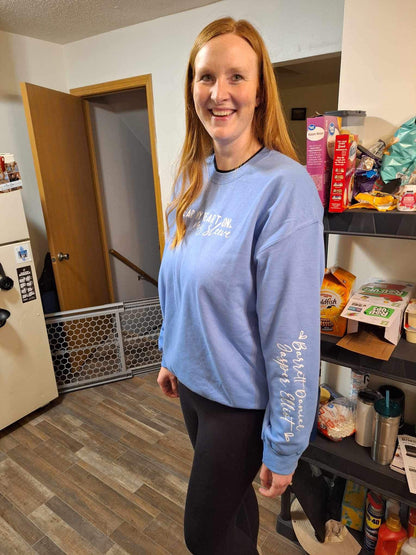 I Wear My Heart on My Sleeve Sweatshirt – Personalized with Kids’ or Grandkids’ Names