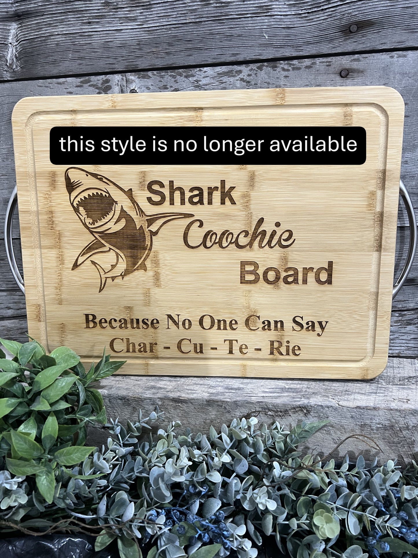 Shark Coochie Board – Funny Bamboo Cutting Board