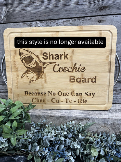 Shark Coochie Board – Funny Bamboo Cutting Board