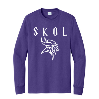 SKOL Nordic Viking Head Shirt | Short or Long Sleeve