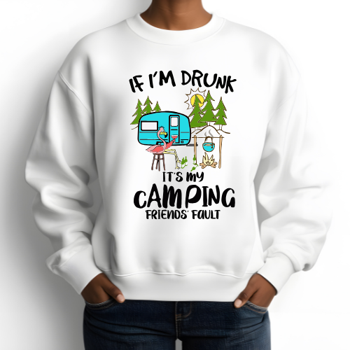 Blame It on My Camping Crew Shirt, Sweatshirt, or Hoodie