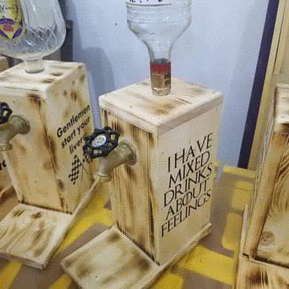 Custom Liquor Dispenser – Choose Bottle & Saying