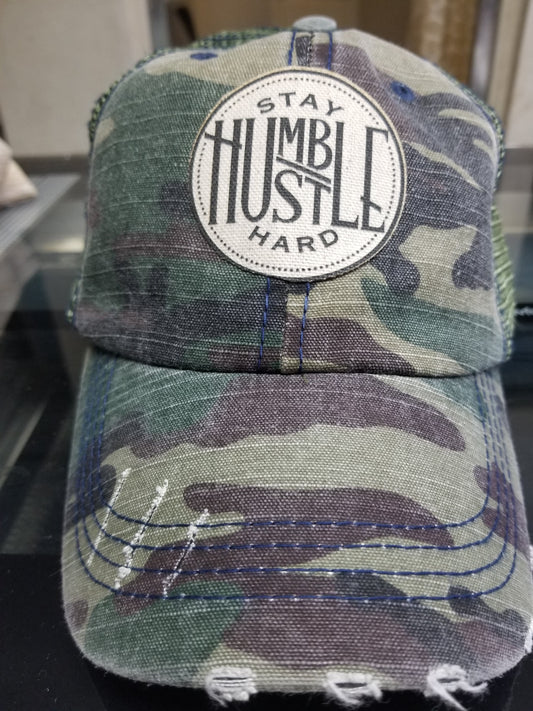 Stay humble hustle hard camo