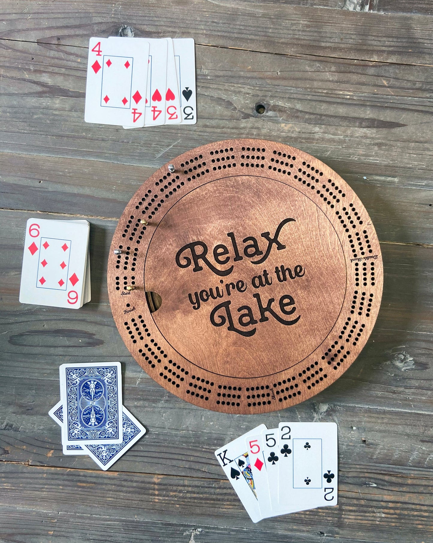 Sioux Cribbage board