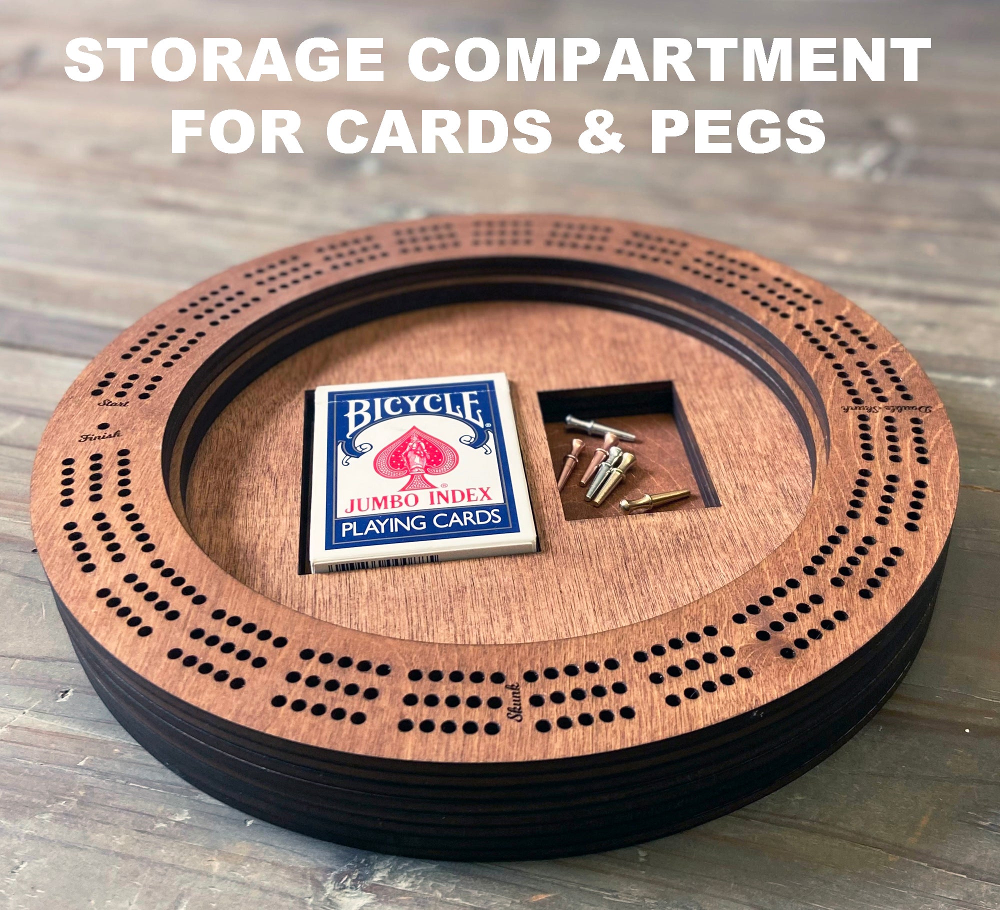 Bicycle discount cribbage board